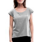 Blessed Women’s T-shirt with rolled sleeves - heather grey