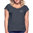 Blessed Women’s T-shirt with rolled sleeves - heather navy