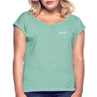 Blessed Women’s T-shirt with rolled sleeves - heather mint