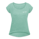 Blessed Women’s T-shirt with rolled sleeves - heather mint