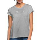 Blessed Women’s Premium T-Shirt with rolled sleeves - heather grey