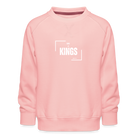 King of Kings Kids’ Premium Sweatshirt - crystal pink