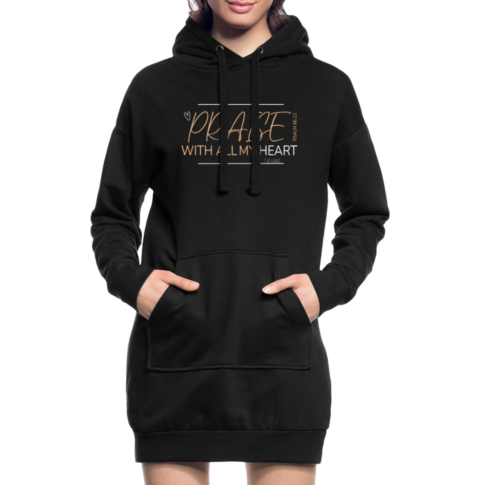 Praise Hoodie Dress - black