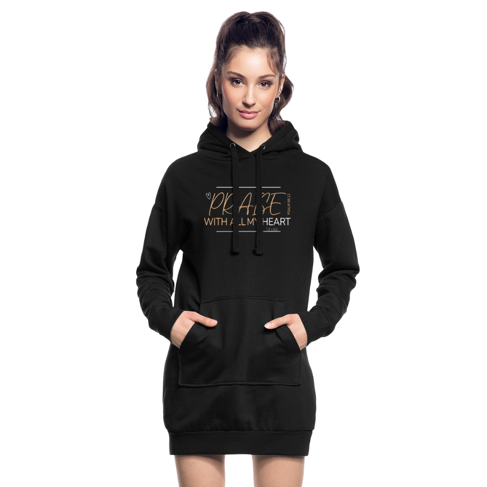 Praise Hoodie Dress - black