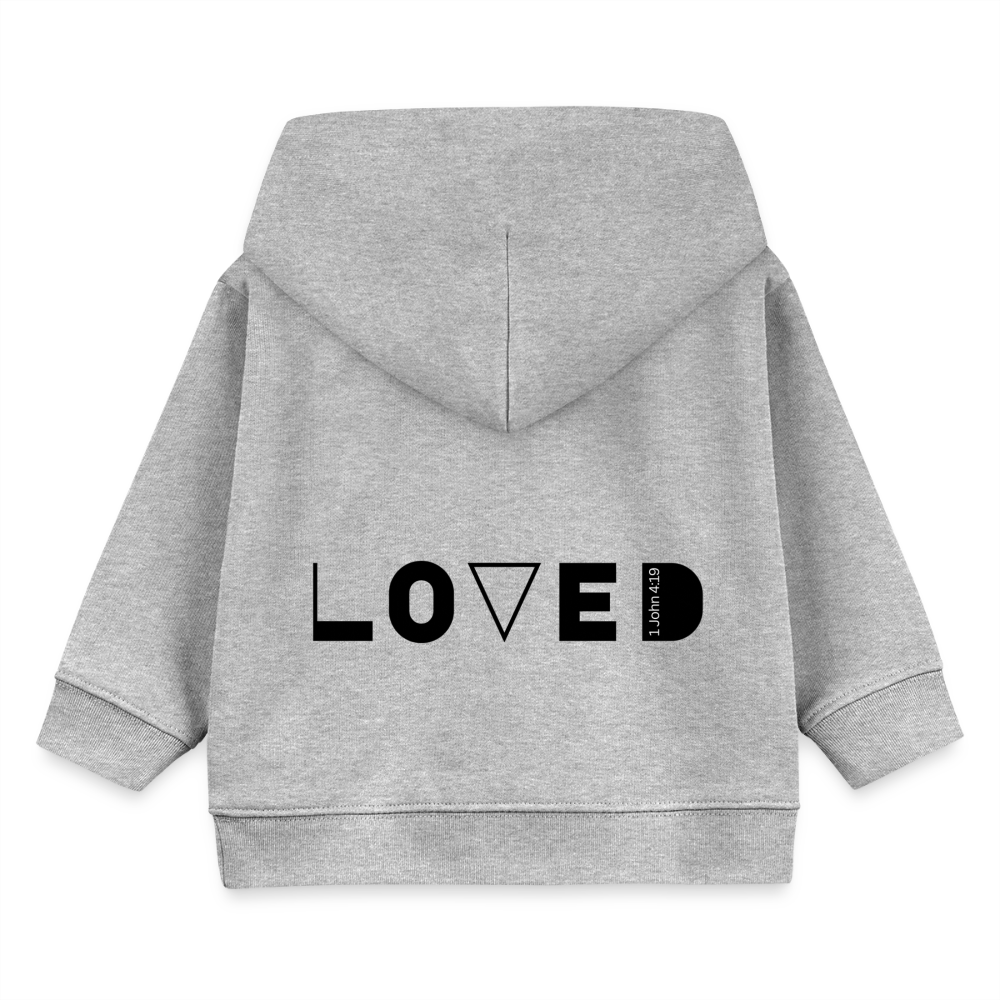 LOVED Baby Hoodie CRUISER - heather grey