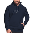 Saved by  grace Unisex Organic Hoodie by Stanley & Stella - navy