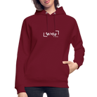 Saved by  grace Unisex Organic Hoodie by Stanley & Stella - burgundy