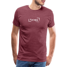 Saved by grace Men’s Premium T-Shirt - heather burgundy