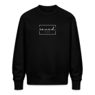Saved Unisex Oversize Organic Sweatshirt - black