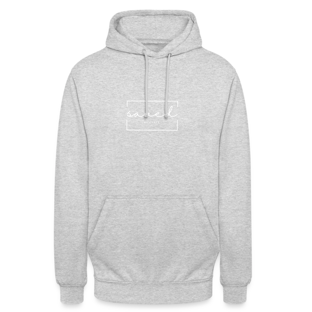 Saved by grace Unisex Hoodie - light heather grey