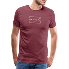 Saved by grace Men’s Premium T-Shirt - heather burgundy