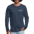 Saved by grace Men's Premium Longsleeve Shirt - navy