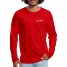 Saved by grace Men's Premium Longsleeve Shirt - red