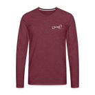 Saved by grace Men's Premium Longsleeve Shirt - heather burgundy