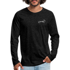 Saved by grace Men's Premium Longsleeve Shirt - charcoal grey