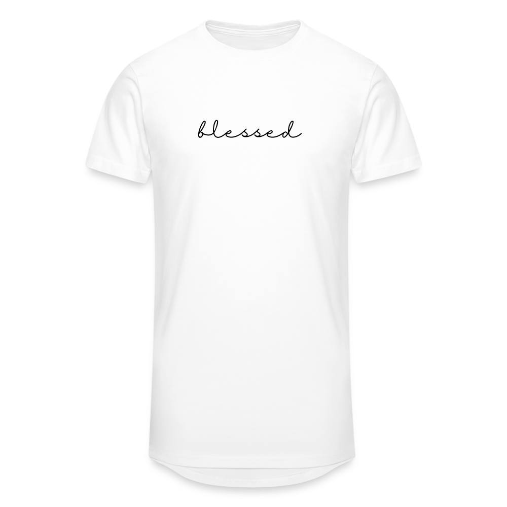 Blessed Men’s Long Body Urban Tee - white