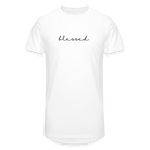 Blessed Men’s Long Body Urban Tee - white