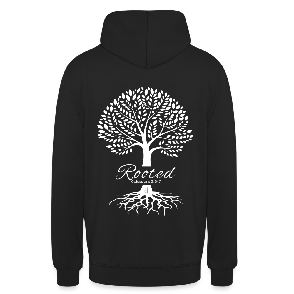 Rooted Unisex Hoodie - black