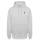 Cross Unisex Hoodie - light heather grey