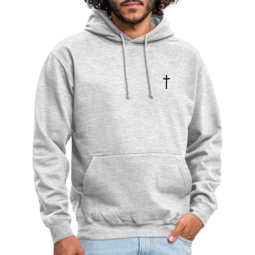 Cross Unisex Hoodie - light heather grey