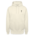 Cross Unisex Hoodie - vanilla