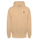 Cross Unisex Hoodie - peach