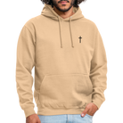 Cross Unisex Hoodie - peach