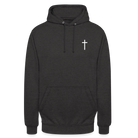 Cross Unisex Hoodie - charcoal grey