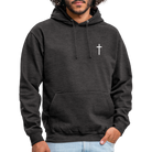 Cross Unisex Hoodie - charcoal grey