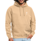 Cross Unisex Hoodie - peach