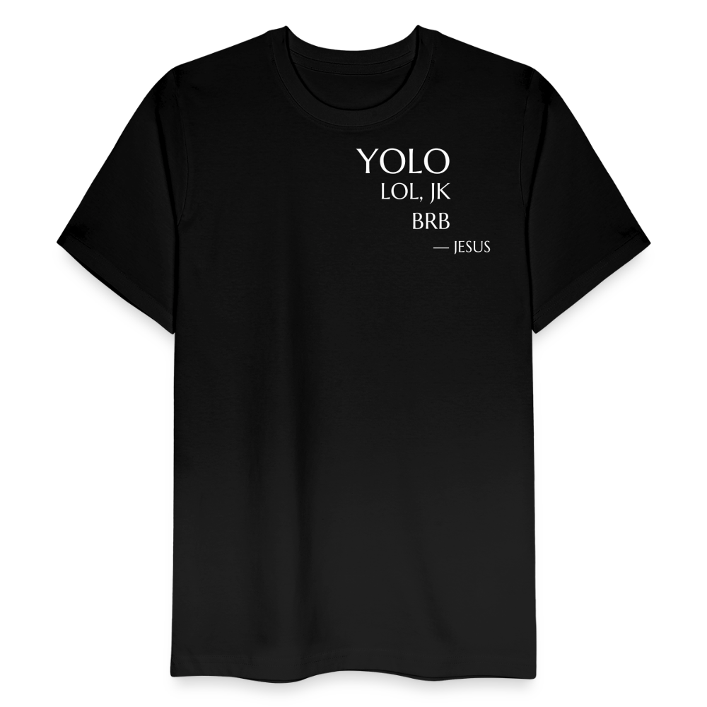 YOLO Relaxed Fit Unisex Organic T-Shirt - black