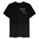 YOLO Relaxed Fit Unisex Organic T-Shirt - black