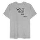 YOLO Relaxed Fit Unisex Organic T-Shirt - heather grey