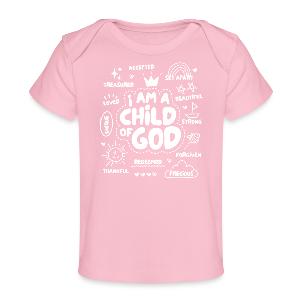 Child of God Organic Baby T-Shirt - light pink