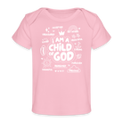 Child of God Organic Baby T-Shirt - light pink