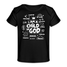 Child of God Organic Baby T-Shirt - black