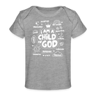 Child of God Organic Baby T-Shirt - heather grey