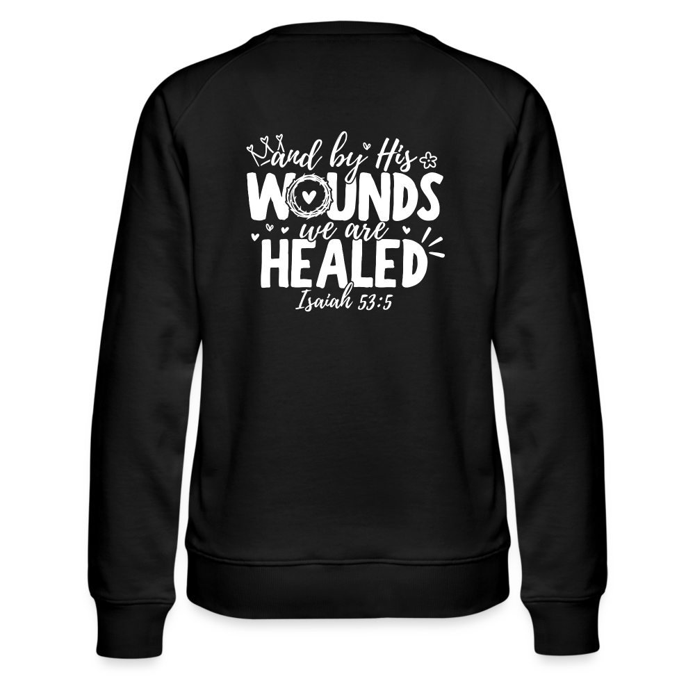 We are Healed Women’s Premium Sweatshirt - black