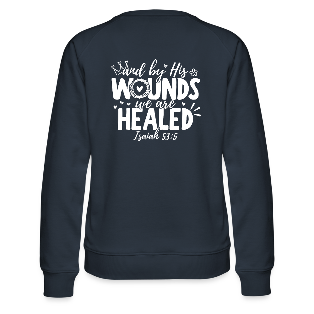 We are Healed Women’s Premium Sweatshirt - navy