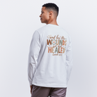 Healed Unisex Organic Longsleeve Shirt - white