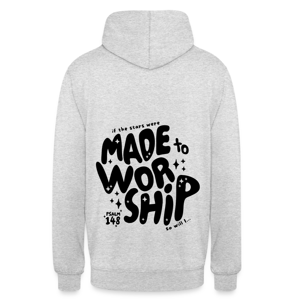 Made to Worship Unisex Hoodie - light heather grey