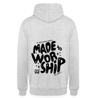 Made to Worship Unisex Hoodie - light heather grey