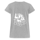 Love like Jesus  Women’s Oversize T-Shirt - heather grey