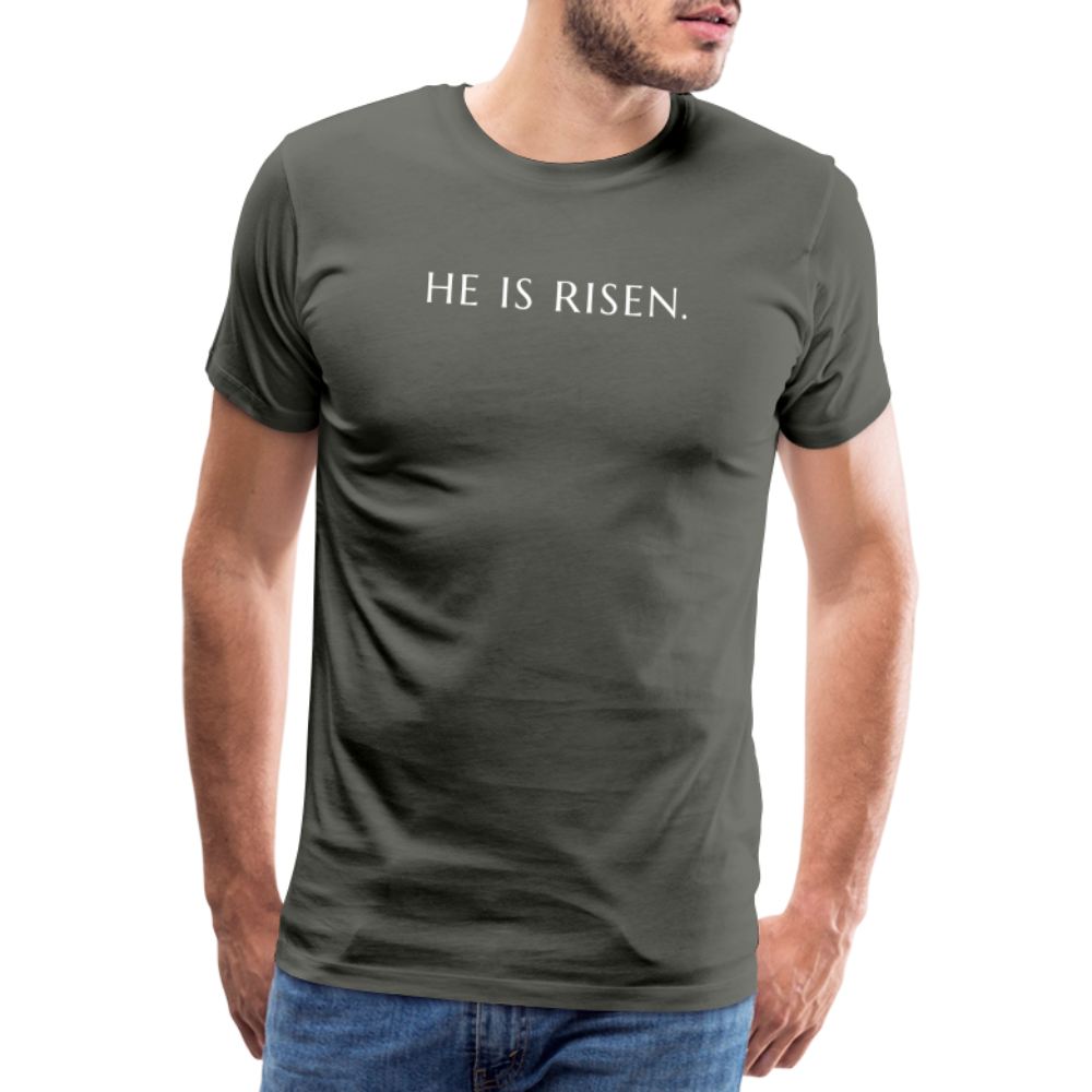 He is Risen Men’s Premium T-Shirt - asphalt