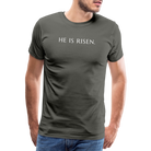 He is Risen Men’s Premium T-Shirt - asphalt