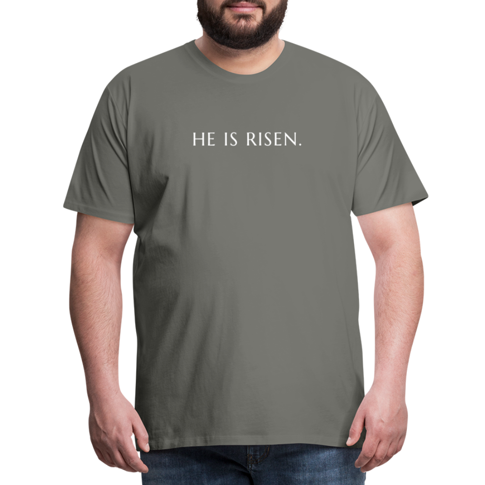 He is Risen Men’s Premium T-Shirt - asphalt