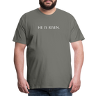 He is Risen Men’s Premium T-Shirt - asphalt