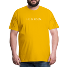 He is Risen Men’s Premium T-Shirt - sun yellow