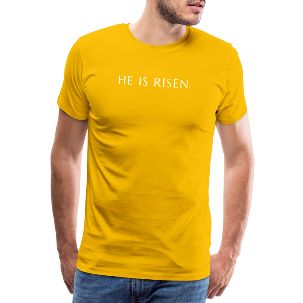 He is Risen Men’s Premium T-Shirt - sun yellow