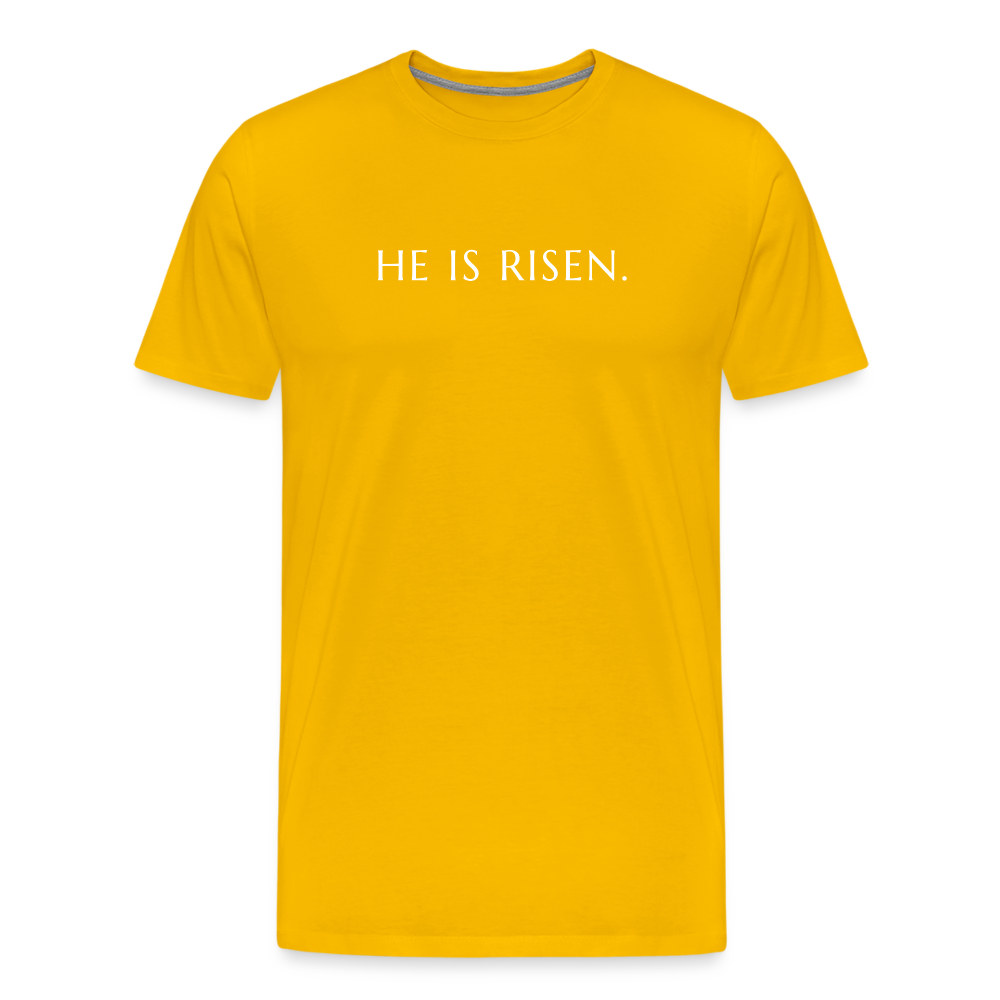 He is Risen Men’s Premium T-Shirt - sun yellow